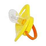 Fycakly Welpenschnuller, Silikon-Schnullerspielzeug für Hunde und Katzen, beruhigendes Kauspielzeug für Welpen, Silikon-Schnullerzubehör Hunde und Katzen ​​ Langlebiges (Light Yellow, 5. 5x3. 8x4cm)