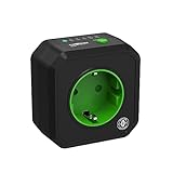 ANSMANN Timer Steckdose -Schaltbare, kompakte Energiespar Steckdose mit Countdown Timer für innen, Weihnachtsdeko, kein Standby Verbrauch, schwarz, 2500W