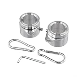 2 Stück 2,5 cm Aluminium-Legierung Fahnenmast Drehschnalle drehbare Halterung Anti-Wind Fahnenmast Befestigung Hardware, für Garten Outdoor Display (Silber)