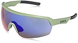 uvex sportstyle 227 - Sportbrille für Damen und Herren - beschlagfrei - verspiegelt - olive matt/mirror red - one size