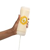 Brenium Tropffreie Fifo-Mayo-Quetschflasche, BPA-frei, nachfüllbarer Spender mit weißem Drehverschluss für sauberes Auspressen, ideal für Mayonnaise, Aioli, Ranch, cremige Dressings und