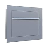 Unterputz-Briefkasten, Design Einbaubriefkasten Sora Grau Metallic - Bravios