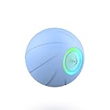 Cheerble Ball Interaktives Hundespielzeug Ball, Wicked Ball Hund, Selbstbewegendes Hundespielzeug Beweglich mit 3 Interaktiven Modi, Selbstrollender Ball Hunde Interaktiver mit LED-Leuchten, Blau