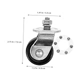 YARNOW 4 Stück Teiliges Schwere Lenkrollen Tonnen wagenheber aus Stahl Abnehmbare Anhänger stützräder mit Glattem Lauf und Stabiler Hebefunktion für Horizontale Hydraulikwagenheber