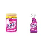 Vanish Power im Doppelpack: Vanish Oxi Action Pulver Pink – 1 x 1,65 kg Fleckenentferner + Vanish Oxi Action Vorwaschspray Color – 1 x 750 ml