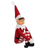 OnlyPRIME Elf Set – Weihnachtself Figur & Deko-Idee – Wichtel Elfe zur Weihnachtsdekoration – Weihnachtsmann Figuren für Festliche Stimmung – Wichtel Puppe Set