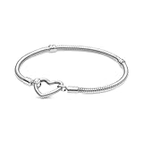 PANDORA Armband Moments 'Herzverschluss' silber 599539C00 17 cm