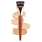 Flacher Foundation-Pinsel, Gesichts-Make-up-Pinsel, Spatel, Gesichtspinsel für flüssige Grundierung, zum Verblenden von Creme