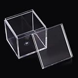 LZMZMQ Acryl Vitrine Schaukasten 4' 6-Zoll-Klarsichtboxen Zur Aufbewahrung, Leicht, Vollständig Transparente Mini-Vitrinenbox/klare Behälter, Quadratische Acrylbox(20 pcs,6x6x6cm/2.4x2.4x2.4)