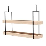 Hängende Pflanzenstütze, dekorativer Holznizer für drinnen und draußen, Blumentopfhalter für Ecke, Balkon, Wohnzimmer & Schlafzimmer Dekor