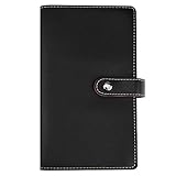 SIVENKE Visitenkarten- Mappe für 240 Karten Kreditkarten Visitenkartenmappe Visitenkartenbuch Kundenkarten Organizer Visitenkartenbuch Kartenetui