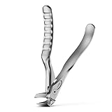 FVION Nagelknipser Fußnägel für Senioren – Fussnagelschere Dicke Nägel, Extra Langem Griff Fußnagelzange Fußnägel für starke fußnägel, Fußnagelknipser groß für Männer & Frauen (Silber)