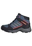 adidas Terrex Hyperhiker Mid Hiking Shoes Sneaker, Wonder Steel/Grey Three/Impact orange, 35 EU