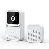 Startbuymore Drahtlose Smart Video Türklingel, Gegensprechanlage Sicherheit Türklingel Automatisch, Smart Video WiFi Türklingel für Zuhause, Büro, Hotel