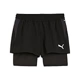 Puma Damen Teamgoal 2in1 Gewebte Shorts, Puma Black-Puma White, S EU