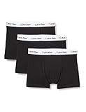 Calvin Klein Herren Boxershorts Low Rise TRUNK, 3er Pack U2664G, Ohne Eingriff, Mehrfarbig ( Schwarz (001 Black) ) - Large