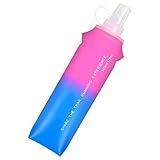 Running Soft Flask Set - Weiche Wasserflaschen, faltbar, TPU, 500 ml, Getriebebehälter für Wandern, tragbarer Trinkrucksack, Radfahren, Klettern, Sport