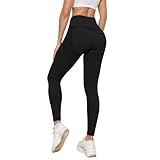 Anti Cellulite Leggings Damen Push Up Lange Blickdicht Kompressions Yogahose Scrunch Booty Fitnesshose Figurformende Sport Leggings mit Bauchkontrolle Hohe Taille Fitness Sporthose