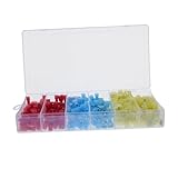 VALICLUD 180 Stück Teiliges Isoliertes Crimpstecker aus Nylon Männliche und Weibliche Schnellverbinder mit Hitzebeständigen Hülsen Vollisolierte Elektrische Steckverbinder für Auto und