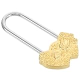 Housoutil Dekoratives Vintage Metall Vorhängeschloss mit Schwanenmuster Kleines Reiseschloss für Hochzeit Liebesschloss und Wunschvorhängeschloss