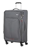 American Tourister SummerFunk - Spinner L, Expandable Suitcase, 79 cm, 109.5/119 L, Gray (Titanium Grey)