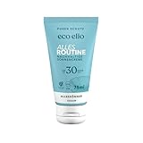 eco elio LSF 30 nachhaltige Sonnencreme 75ml 'Alles Routine' I Sonnencreme ohne Octocrylene und Mikroplastik I Sunscreen Face Sonnencreme Gesicht 30 I Sonnencreme Reisegröße I Sonnencreme Körper 30