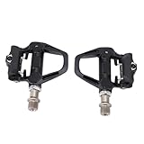 Drfeify Fahrradpedale Radspedale Fahrrad Pedale 9/16 Zoll Clipless Pedale Aluminiumlegierung Körperchromolie Stahl Achse DU -Lagerung Einstellbare Spannung Kompatibel mit SPD -System Wellgo