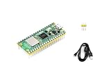 Waveshare Pre-Soldered Raspberry Pi Pico 2 W with Header RP2350 Microcontroller Board Mini Board Based on Official RP2350 Chip,Supports WiFi and Bluetooth