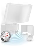 MATO® LED Strahler mit Bewegungsmelder Außen - 30W Wand Außenleuchte mit Bewegungsmelder - 3000K warmweiß, IP65, Weiß - Aussenlampe mit Bewegungsmelder, Außenstrahler, Wandstrahler, Wandleuchte