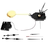 Yardenfun DIY Wanduhr Uhrwerk mit Schwinggewicht und Spieluhr Musikbox Langlebiges Uhrwerk Ersatzset mit Zeigern Einfache Montage Geräuschloser Mechanismus für Individuelle Uhr Reparatur