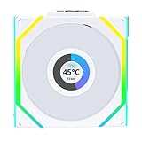 Lian Li UNI FAN SL Wireless LCD Lüfter, ARGB, PWM - 120 mm, weiß