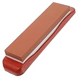 HOMSFOU Wetzstein werkzeug Messerschärfgerät Messerschärfer Stein Whetstone -Schärfer Schärfen von Steinen für Messer Messer, die Kiesel schärfen Braunes Edelkorund Orange