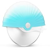 Asdirne Pizzaschneiderrad mit schützender Klingenabdeckung, abnehmbar und spülmaschinenfest