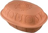 Römertopf Tonbräter 50 Jahre Jubiläums-Edition 5 Liter Bräter für bis zu 8 Personen, Terrakotta