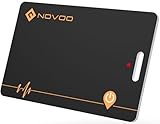 NOVOO Dünne Geldbörsen Tracker Wiederaufladbarer Air Tag Karte mit Apple Find My (nur iOS) Smart Bluetooth Geldbörsenfinder IP68 Wasserdicht SmartTag Card kompatibel für Wallet, Reisepässe, Gepäck