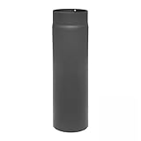 raik Rauchrohr/Ofenrohr 120 mm Durchmesser 500 mm Länge Stahlblech 2 mm Gussgrau SH003-120-gg