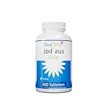 NEU! Jod aus Kelp - 400 Tabletten mit je 250µg Jod aus Braunalgen - in Schottland wild geerntet - in Deutschland hergestellt - Ohne unerwünschte Zusätze – Vegan