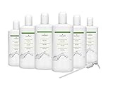 cosiMed Massagelotion neutral | Bundle 6 x 1L | ergiebig & griffsicher | Made in Germany | inkl. Dosierpumpe