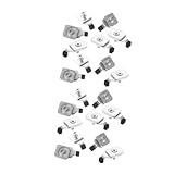 Gatuida 20 Stück Teiliges Gardinenstopper Schienen Endstopper für Vorhangschienen Flexibel Werkzeugfreie Montage Kompatibel mit Verschiedenen Gardinenschienen für Zuhause Büro Hotel