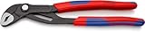 KNIPEX Cobra Wasserpumpenzange, 250 mm, Muttern bis 46 mm, Rohre bis 52 mm, Feinverstellung per Knopfdruck, Rohrzange, 87 02 250