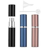 Zingso Reise-Parfümflasche, nachfüllbar, Mini, Zerstäuber für Kölner Herren, Reisegröße, Parfüm-Nachfüllflasche, tragbar (A – 6 ml (Dunkelblau + Kaffee + Schwarz)