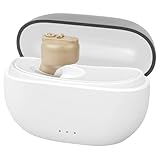 Aolso Hörgeräuschverstärker, Wiederaufladbares Gerät zur Geräuschunterdrückung, Aufbewahrungsbox, USB Ladestation, Lautstärkestufen, ergonomische Passform Kopfhörer Kabellos(Einzel, Hautfarbe)
