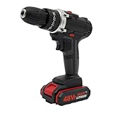 Akku Bohrschrauber Akkuschrauber Set 2 Einhell Akku 21V Batterieladegerät LED Light Black Geeignet für Möbel und Dekoration