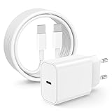 Ladegerät für iPhone 16 15, 20 W Schnellladegerät mit 2 m Kabel für Apple iPhone 16 Pro Max/15 Plus/iPad Pro 12,9/11 Zoll/Air/Mini Typ C Ladekabel Ladegerät für USB C Akku