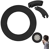 imatenn dartscheibe Surround,auffangring dartscheibe schutzring,Eva Dart Surround wandschutz,45 cm Dart catchring Surround, 5 teiliger Dart Backboard Ring 18 Zoll Surround für Trainingsboard