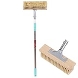 Deck-Beizpinsel, 10 Zoll breiter Beizpinsel mit weichen Borsten und ausziehbarem Griff für Farben, Glas, Wände, Decken, Schuppen und Zäune