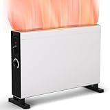Konvektor Heizung Konvektionsheizungen Elektrische Heizung, Heizkörper, 1000W/2000W Zimmerheizung mit einstellbarer für Schlafzimmer Küche Büro, Energieeffizienz Silent Heater