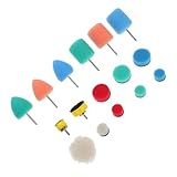 Warmhm 16Stücke Auto Polierpads Wiederverwendbare Polierkissen für Professionelle Fahrzeuglackpflege für Enge Stellen und Poliermaschinen