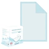 200x ARNOMED Inkontinenzunterlage Einweg, saugfähige Krankenunterlagen 60x40cm, Baby Wickelunterlage Einweg, 5-lagige Zellstoff Unterlagen Bett bei Inkontinenz, Betteinlagen Einweg, Wickelunterlage