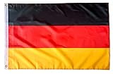 Eudore Deutschland Flagge (60x90cm) wetterbeständige Fahne mit Messingösen, robuster Doppelnaht und strahlenden Farben